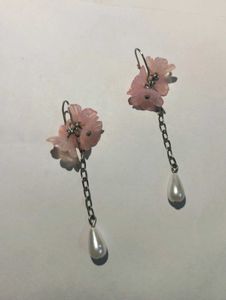 🌺 New Handmade Dreamy Bloom Pearl Drop Earrings ✨