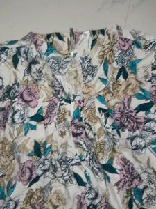 Crepe Xl Top Floral Printed
