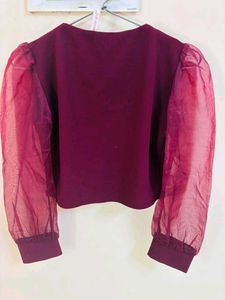 Chic Maroon Blouse