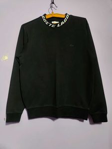 Lacoste Black Logo Collar Sweatshirt