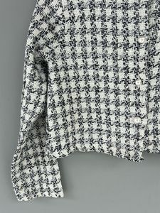 Houndstooth Cropped Jacket