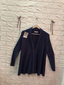 Elegant Navy Blue Cardigan🎗️🌷
