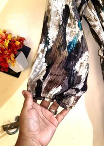 Boho Chic Watercolor Maxi Dress