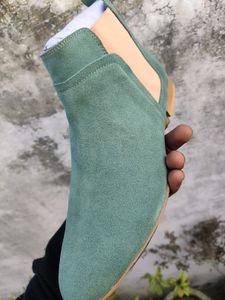Stylish Green Chelsea leather Boots(All Sizes Avai