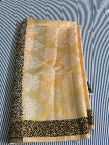 Elegant Yellow Banarasi ponadai shawl