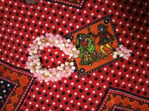 Pink &amp; Pearl Beaded Bracelet