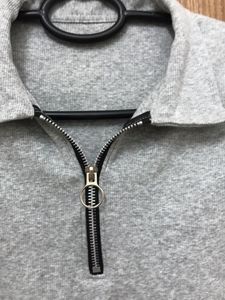Grey Zip Collar Sleeveless Top
