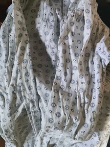 Patterned Button-Down Shirt