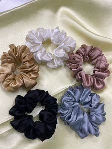 Combo Of 5 Satin Scrunchies regular Size
