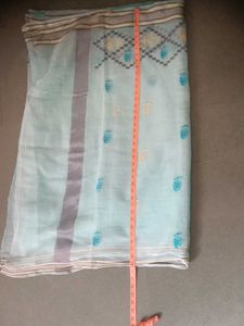 Light Blue Cotton Saree