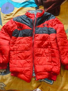 Red & Black Padded Jacket