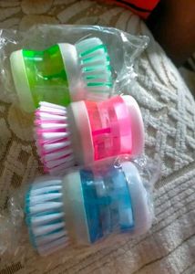 Cleaning Brush Cum Liquid Dispenser
