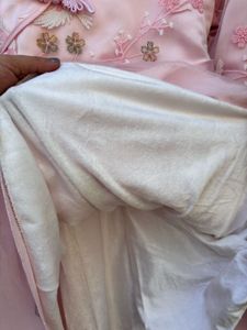 Pink Floral Embroidered Dress