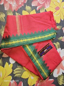 Red Pure Cotton Gamchhas