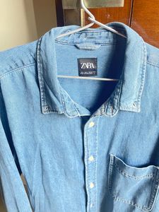Zara Denim Casual Shirt