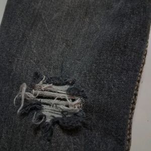 Grey Ripped Jeans