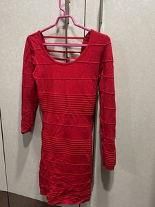 Red Dress With Sexy Back
