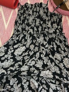 Floral Print Tiered Maxi Dress