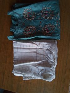 New Embroidery Work Kurta With Plazo