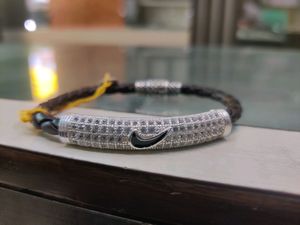 Pure Silver Leather Belt Kada 💯😍