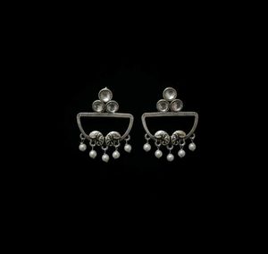 Silver Tone Dangle Earrings