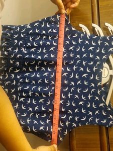Blue Dress With Birds