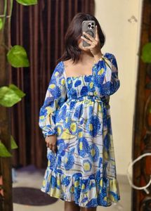 Floral Print Midi Dress