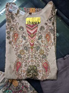 Elegant Floral Print Kurta Set xl