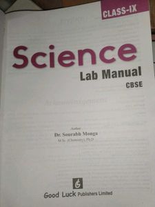 Class IX Science Lab Manual (CBSE)