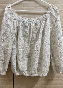 White Eyelet Blouse
