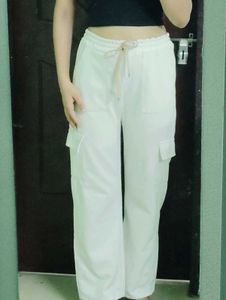 White Cargo Pants