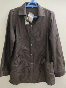 Stylish And Shiny Brown Shirt - S