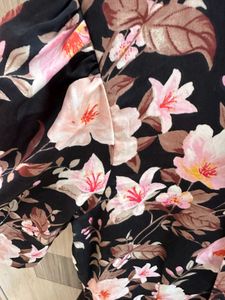 Floral Print Mini Dress Elegant