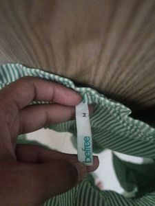 Green White Romper