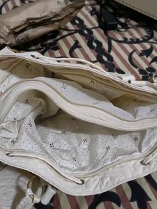 Cream Tote Handbag