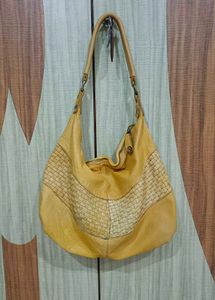 Imported Genuine Leather Hobo Bag