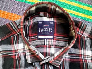 Men&#39;s Hackers Plaid Button-Down Shirt