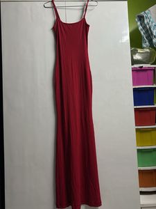 Red Bodycon Maxi Dress