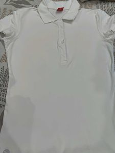 Puma White Polo Shirt