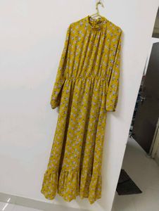 Yellow Dubai  Gown