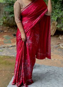 Elegant Red Saree