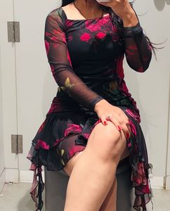 Floral Print Mini Dress