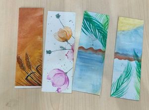 Handmade Watercolor Bookmarks