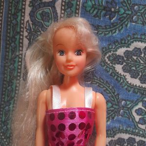 🌌COMBO Fashion Model Blonde Long Hair Purple Color Stylish Dressed Barbie +1 Barbie Heels. Like New Barbie Doll Toy(Barbie Dress, Princess Barbie Accessories)For Kids, Childrens, Girls, Boy.