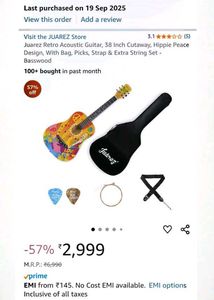 seal new🔥Juarez Retro Acoustic Guitar