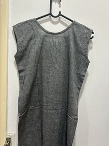 Grey Kurti With Jacket