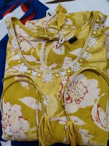 Floral Yellow Maxi Dress