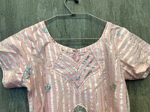 Blush Bloom Straight Kurti
