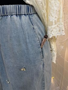 Light Wash Denim Skirt