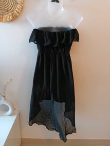 Forever 21 High low Strapless Dress